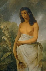 The Tahitian Princess Poedua, the Daughter of Oreo